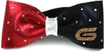 Haarschleife mit Strass (black/red/silver/Strass)